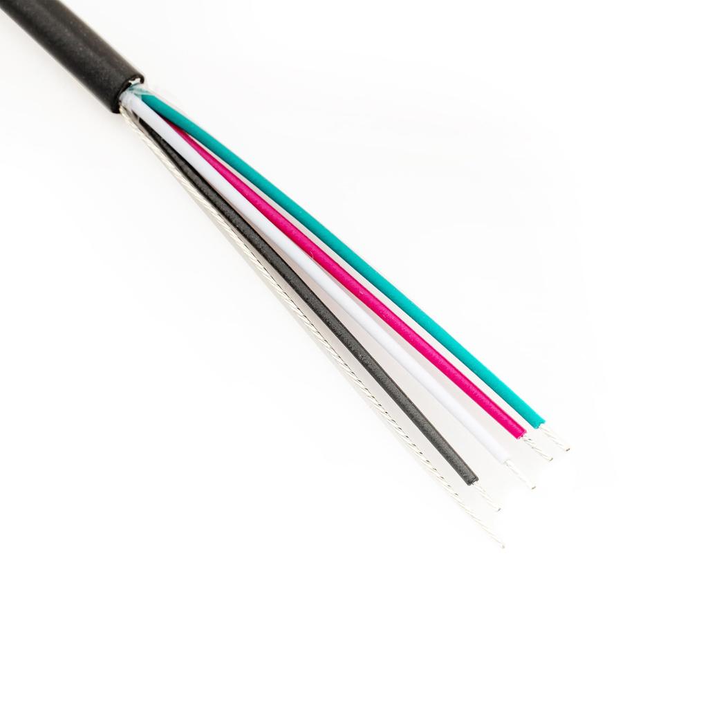 Musiclily Pro 26AWG Tin-Plated 4-Core Shielded Circuit Hook-Up Wire for Humbucker Pickups, 45cm (Pack of 6)