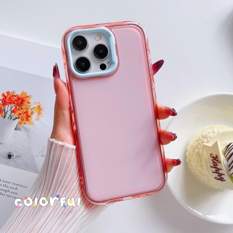 

Colorful 2-in-1 Acrylic Mirror Phone Case for iPhone 14/15 iPhone 15 Plus