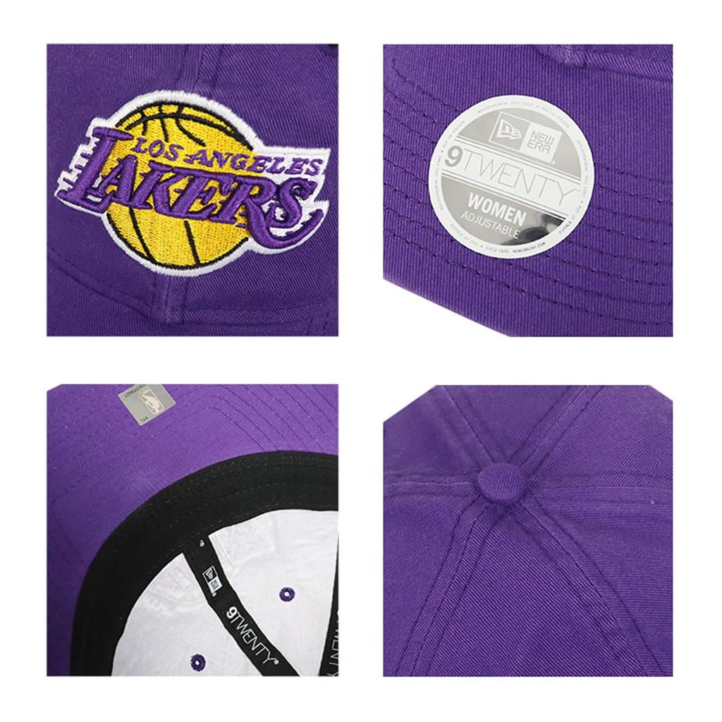 [New Era] 9TWENTY Women's NBA Cap NEWERA Low Cap Logo Basketball Brand Hat Golf Women's Los Angeles Lakers Purple [Used]