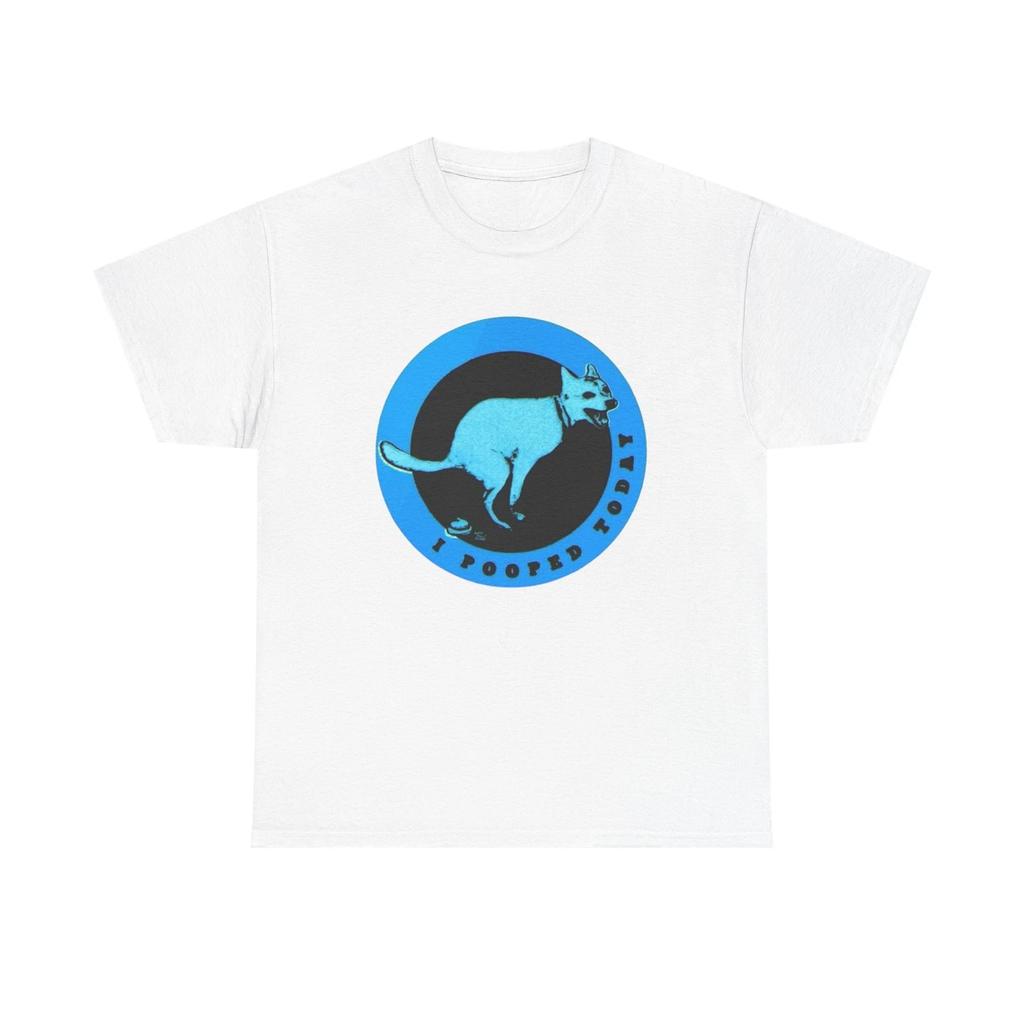 I Pooped Today Funny Graphic T Shirt Unisex Heavy Cotton Tee