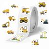 500PCS Construction Vehicle Sticker Roll for Children - Reward Stickers Teacher Supplies Party Favors Labels & Learning-Focused Playthings