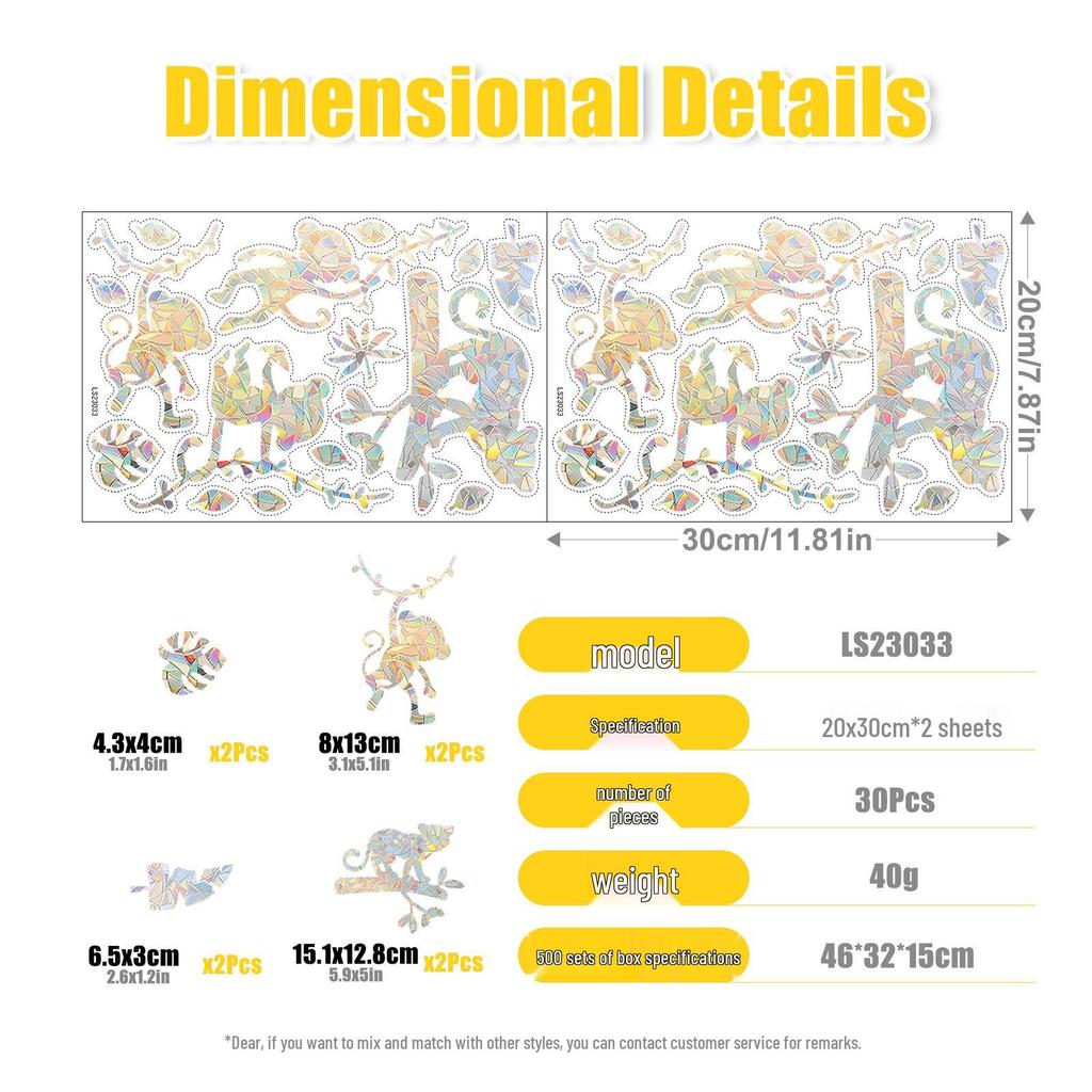 Colorful Rainbow Prism Butterfly Window Cling: Electrostatic Glass Decor & Sun Catcher