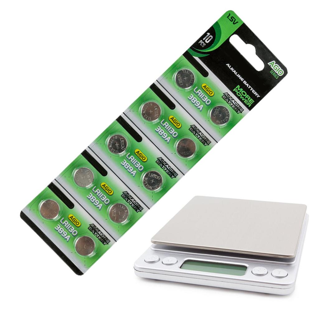 10pcs/20pcs AG10 LR1130 Coin Cell Batteries 1.55V Long Lasting Power Alkaline Button Coin For Calculators And Toys