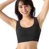 Cotton Blend Type Sloggi G028 Cupped Half Top Underwear M014 Size L [Triumph] Non-Wired Women's (Black)