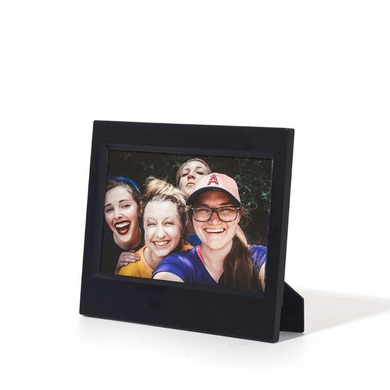 652F Multipurpose Miniature Picture Frame 5Inch Resin Photo Holder with Folding Stand For Desktop Shelf Display Decoration