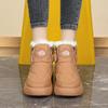 34-42 Winter Women's Large Fashion Plus Velvet Warm Thick Bottom Height Boosting High Top Cotton Shoes Snow Boots Midsole Women's Boots