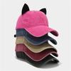 Cats Ear Baseball Hat for Girls Women Kitten Ears Casual Hat for Sports Gym Mountain Camping Hat Outdoor Activity