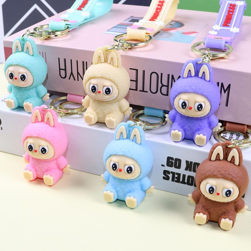 1PC Sheep Keychain Pendant Couple Car Bag Key Ring Pendant