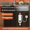 Instant Water Heater 220V Portable Electric Heaters for Bathroom Hot Water Shower and Home Kitchen Heating 5.5KW 3rd Gear