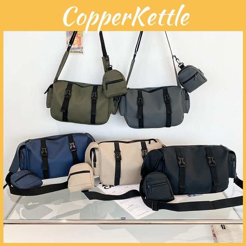 Simple Solid Kids Color Large Capacity Shoulder Bag With Material Breathable