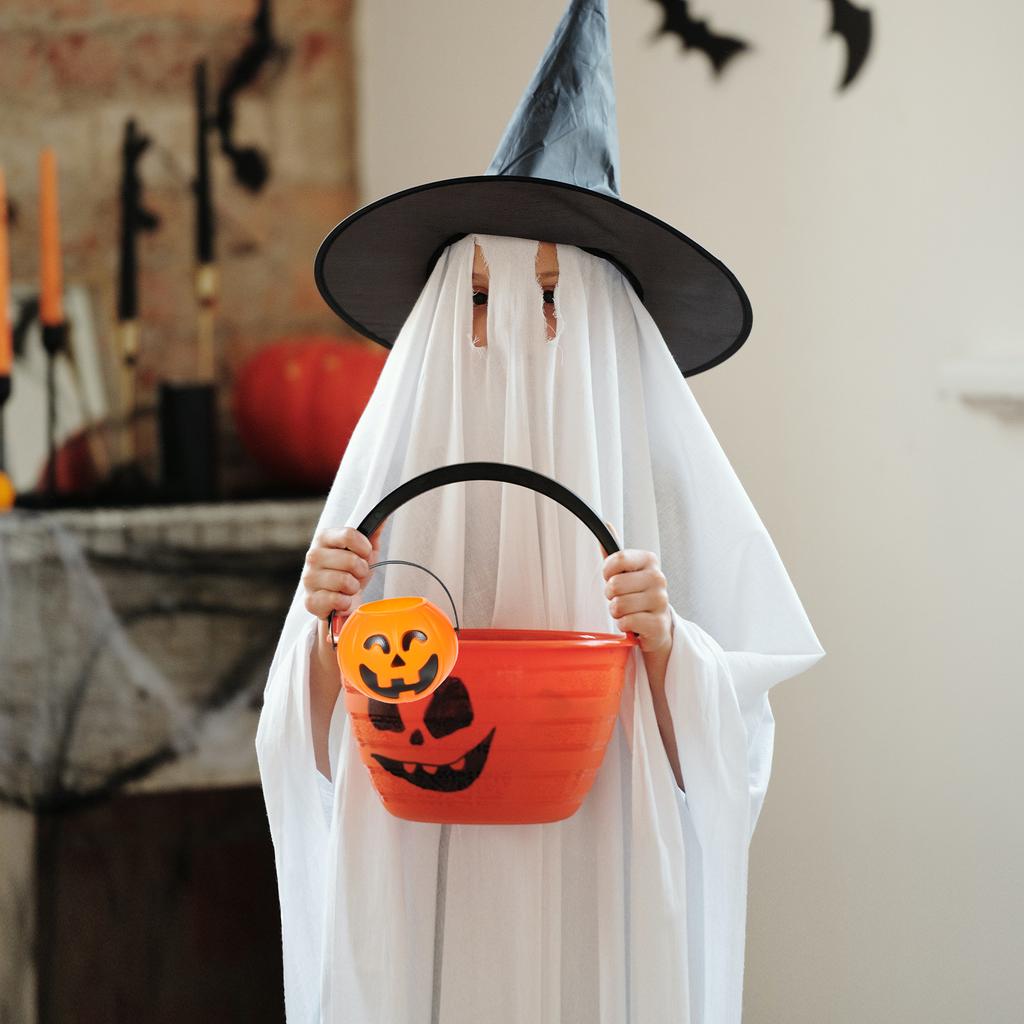 12Pcs Halloween Props Pumpkin Candy Bucket Reusable Plastic Storage Jar for Party Favors Outdoor Indoor Use