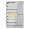 Wall Mounted Memo Board Acrylic Magnetic Dry Erase Calendar for Fridge, Clear Monthly/Weekly Meal Family Task Planner Whiteboard with 6 Markers