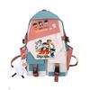 3 Piece School Backpack Set for Students Large Capacity Oxford Cloth Schoolbag with Shoulder Strap and Pencil Case