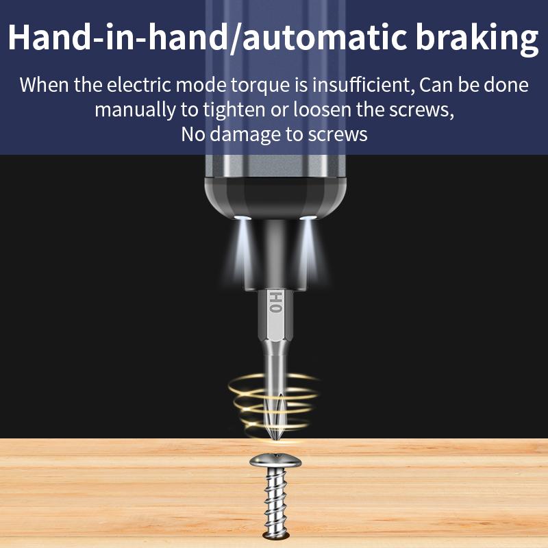LUXIANZI 68 in 1 Cordless Electric Screwdriver Set For iPhone Glasses Watch PC Repair Power Tool Magnetic Screw Driver Bits