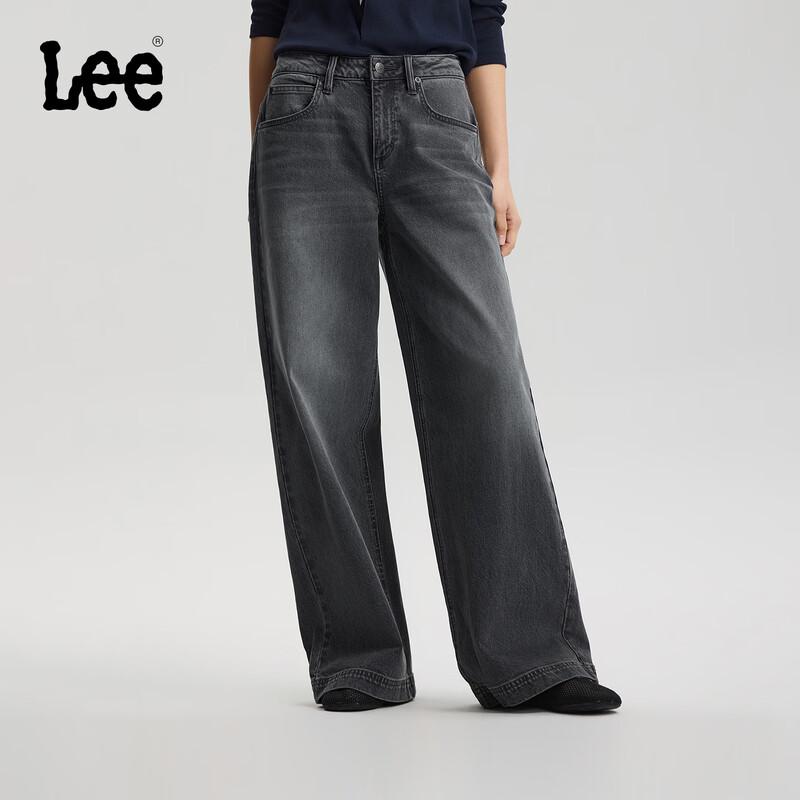 

Lee Women s 430 High-Rise Wide-Leg Denim Jeans 26