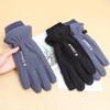 Winter Ski Gloves Men Cycling Bike Gloves Thermal Polar Fleece Gloves Cold Wind Waterproof Touchscreen Warm Skiing Mitten