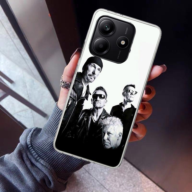 

Band U-U2 Rock Phone Case For Xiaomi Redmi Note 10 11 12 13 14 15 Pro Plus 11S 12S 14S 11T 11E 10S Soft TPU Back Cover Redmi Not Redmi Note 10 Pro 4G