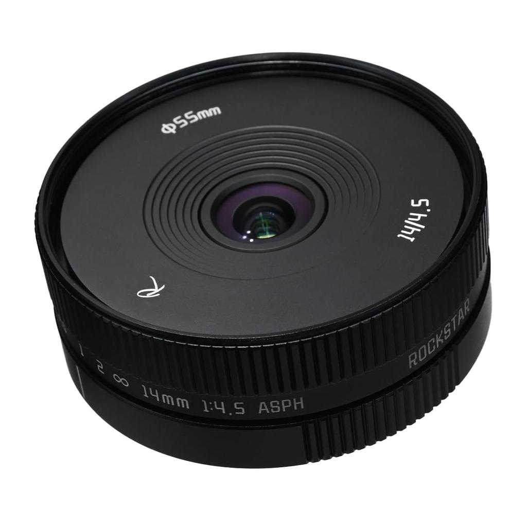 AstrHori 14mm Prime Canon Rock Star F4.5 Lens, EF-M Mount, Black, [2-Year Warranty]