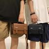Minimalist Men's Shoulder Bag Fashionable Male PU Leather Crossbody Bags Small Flip Style Messenger Bag for Men Designer Handbag