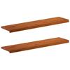 Window Sills 2 Pcs Brown 110 X 25 X 2 Cm Solid Oak Wood