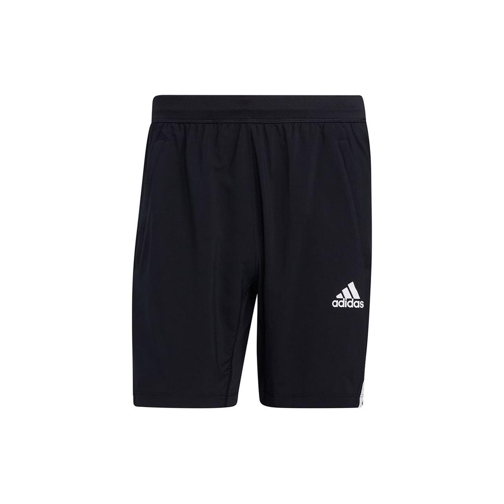 Adidas Aero 3S Shorts With Logo Men Bottoms Black GM0643