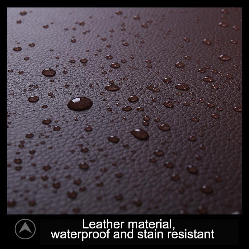 PU Leather Car Seat Back Storage Bag Protector For Children Kick Mud Dirt Pad Auto Anti Kick Mat Pad Interior  Accessorie