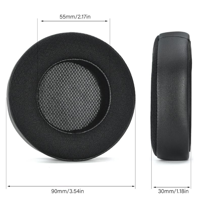 Soft Ear Cushions Feature Soccer Net Design Earpads Noise Isolation Ergonomic for Dedicated Model Headphone
