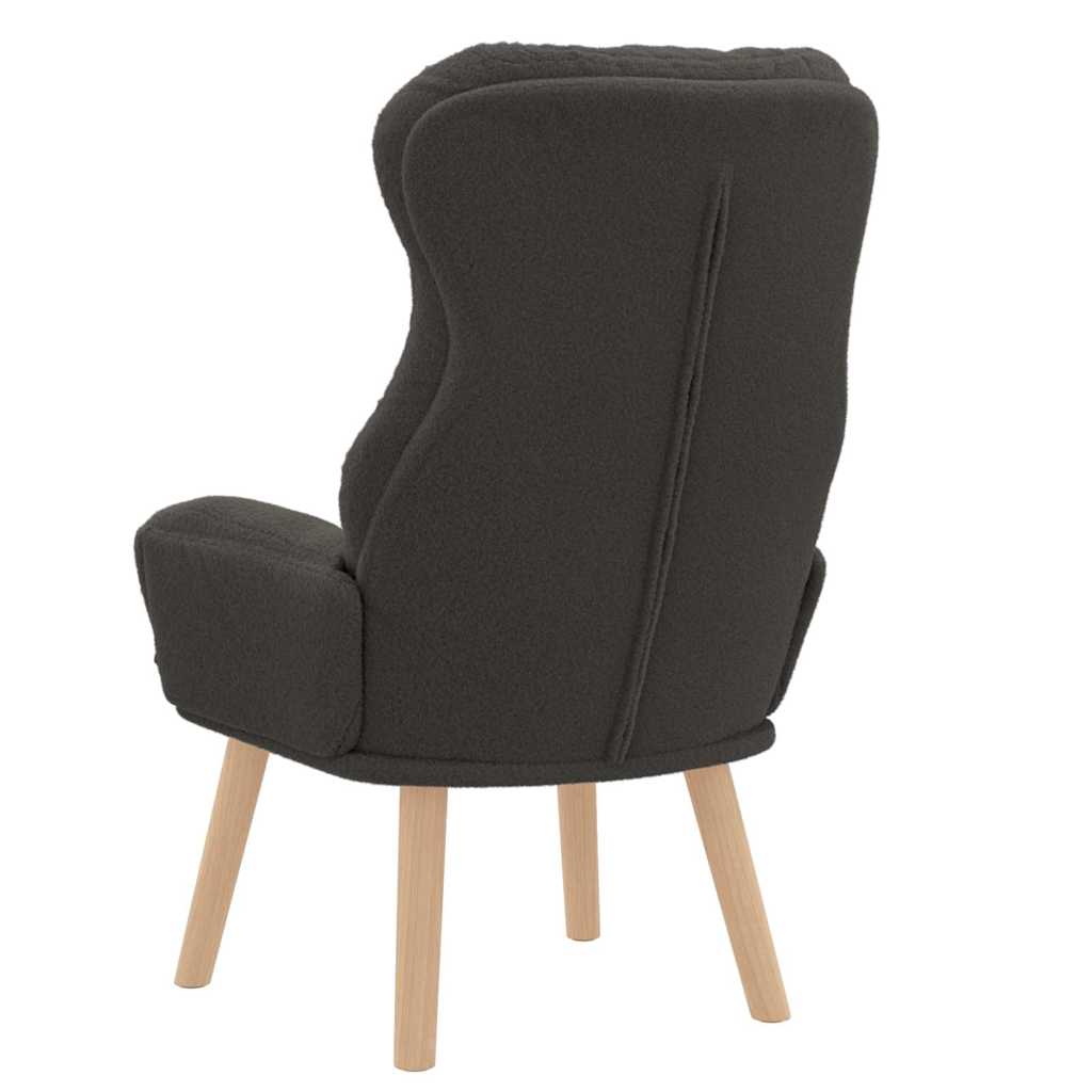 Armchair Dark Grey 69 x 74 x 93 cm Sherpa Fabric