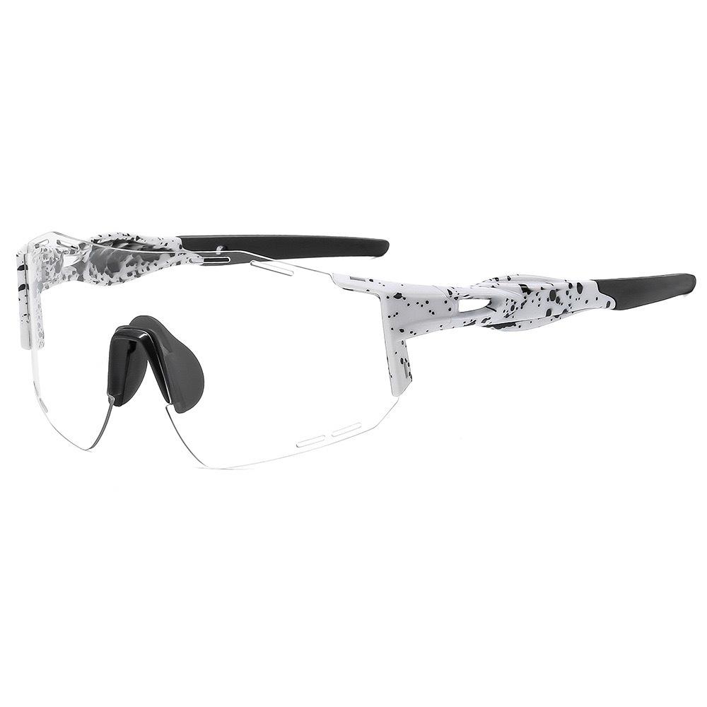 Cross Border New Outdoor Sports Sunglasses Men Women Fashionable Windproof Riding One-piece Colorful Eye Protection Glasses