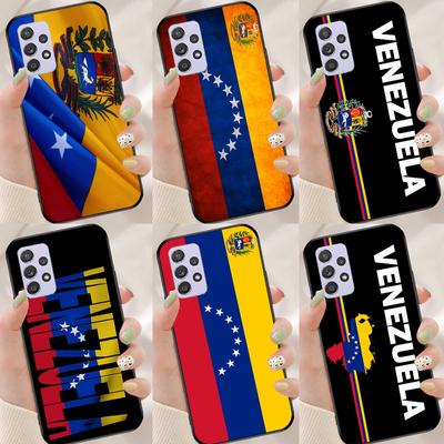 Zadní kryt s vlajkou a znakem Venezuely pro Samsung Galaxy A21S A02S A10S A12 A32 A42 A52 A72 A40 A50 A70 A71 A51