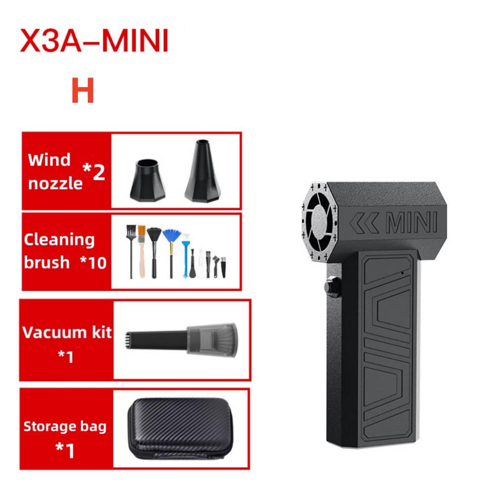X3-A Blower Mini Turbo Violent Fan Car Electric Air Duster With 2 Nozzles 41m/s Brushless Turbo Jet Blower for Truck Keyboard