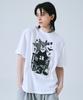 QUTON Rocker Cat Oversized Heavy Short Sleeve T-Shirt