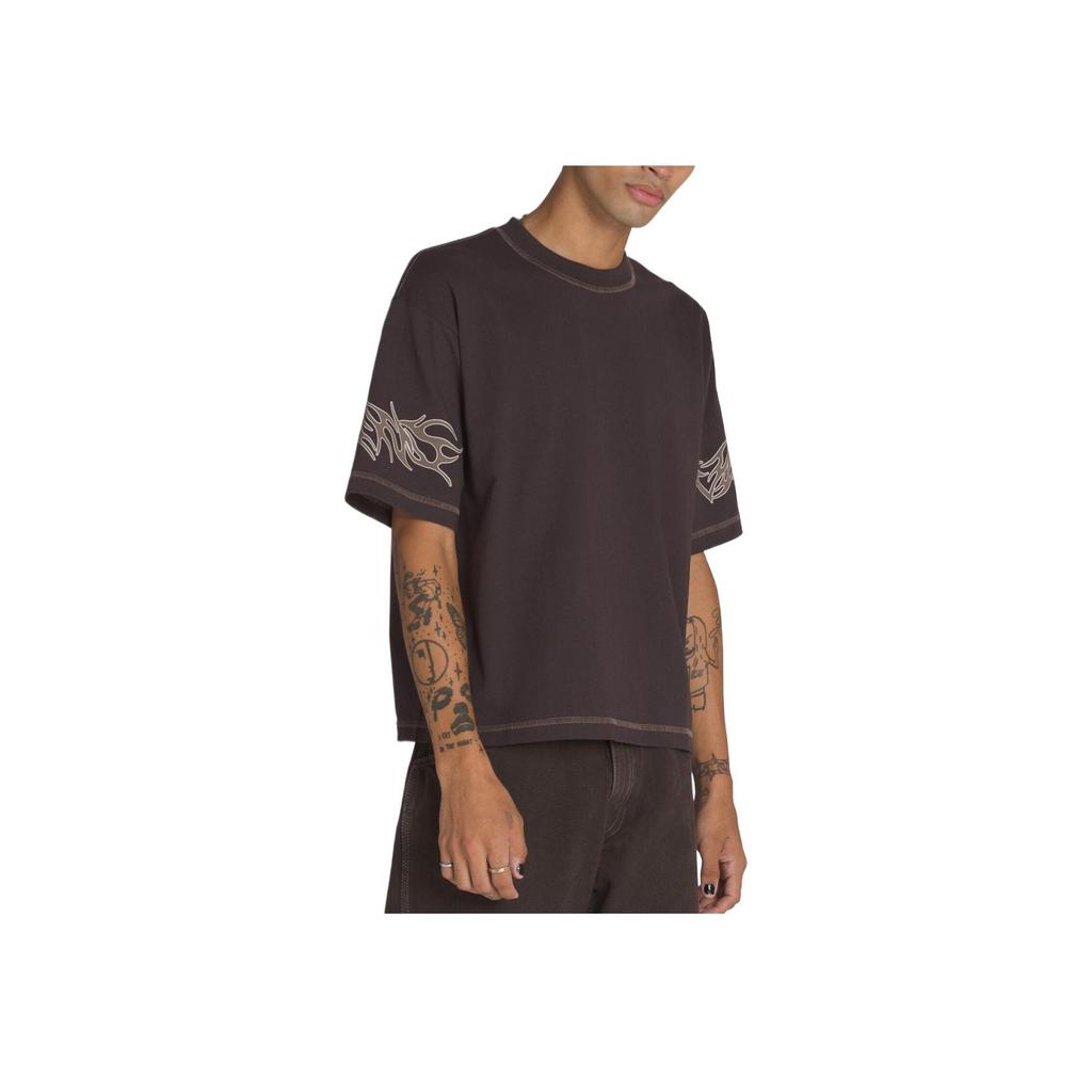 Vans Mike G Bubble Ink Pattern Printed Comfortable Breathable Short Sleeve T-Shirt Unisex Tops Black VN000M0CY7U