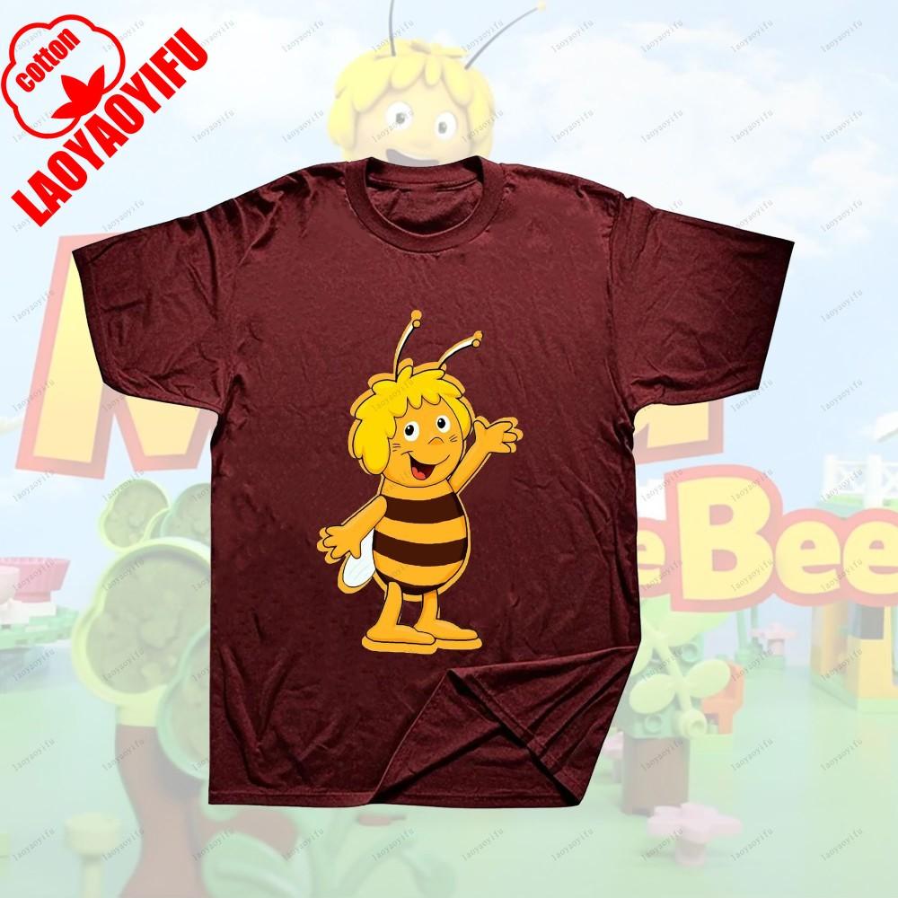 Maya The Bee Movie Cartoon Character T-shirts Cartoons T Shirt Breathable Camisetas Harajuku Creative Cool Trending T Shirt