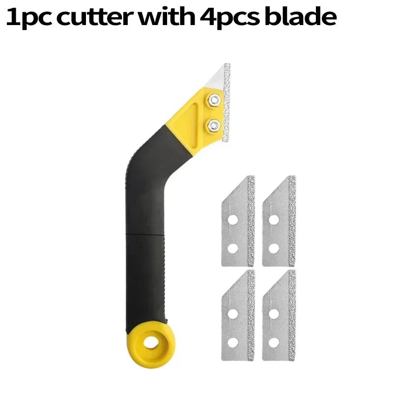 Professional Tile Gap Cleaning Tool Wall Floor Tiles Joint Cleaner Scraper Cement Dust Cleaning Removal Scraper with Knife Blade