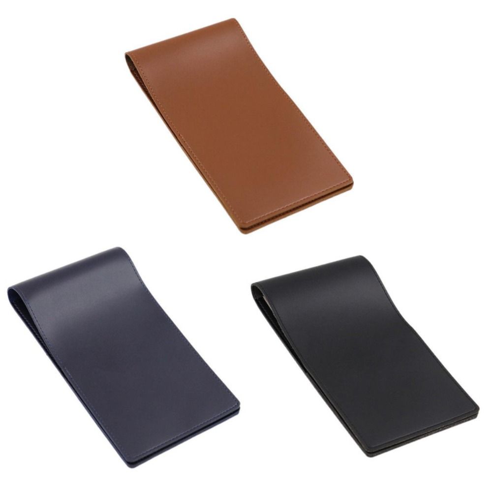 Black Brown Golf Score Book PU Leather Score Notebook Golf Golf Scorecard Holder  Golf Accessories