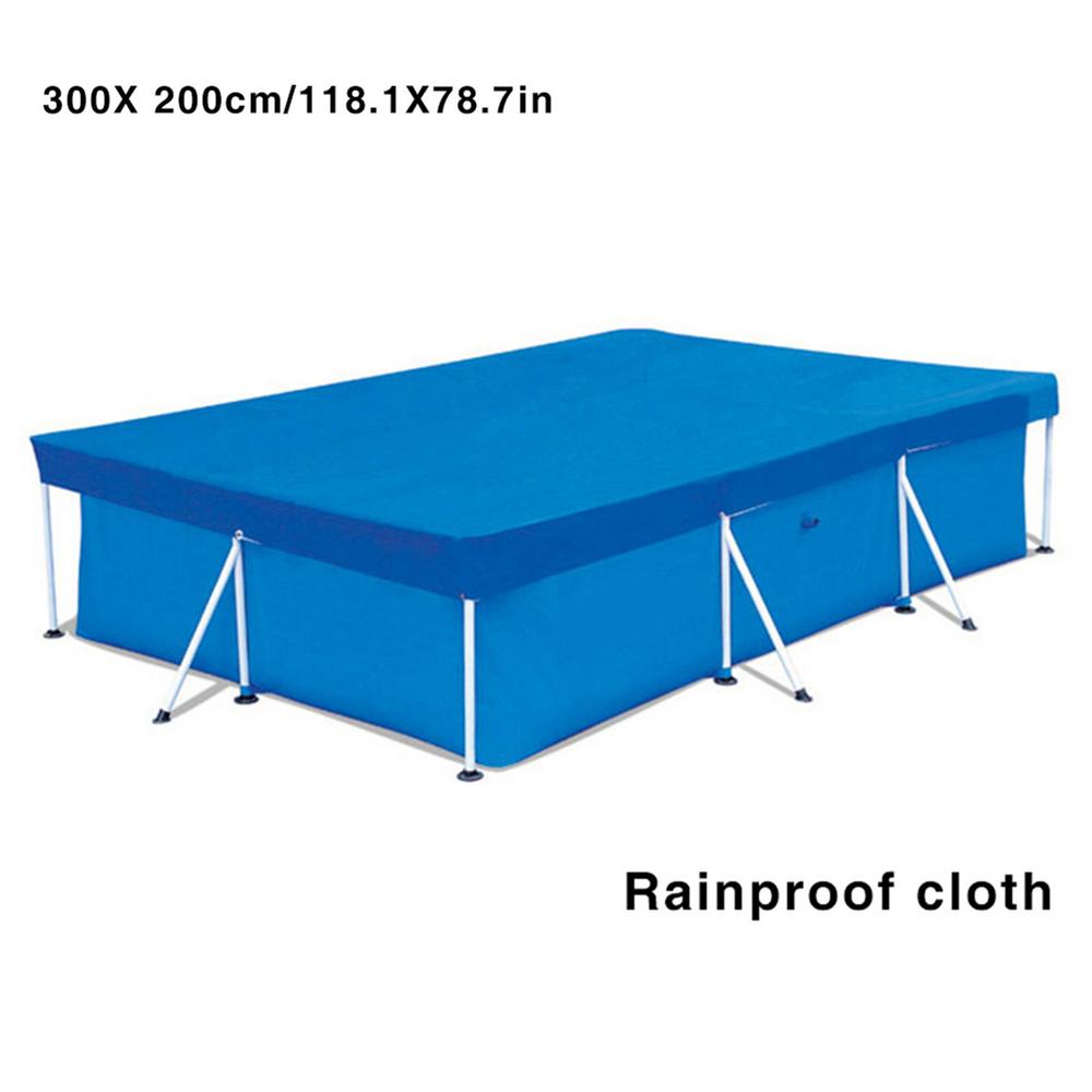 Pool Cover Cloth Mat Frame Pool For Garden Swimming Pool Tub Covers Rainproof Dust Cover 400x211cm/300x200cm/260x160cm/220x150cm