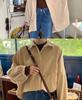 Women's Retro Korean-Style Corduroy Shirt - Long Sleeve, Loose Fit, Hong Kong Chic