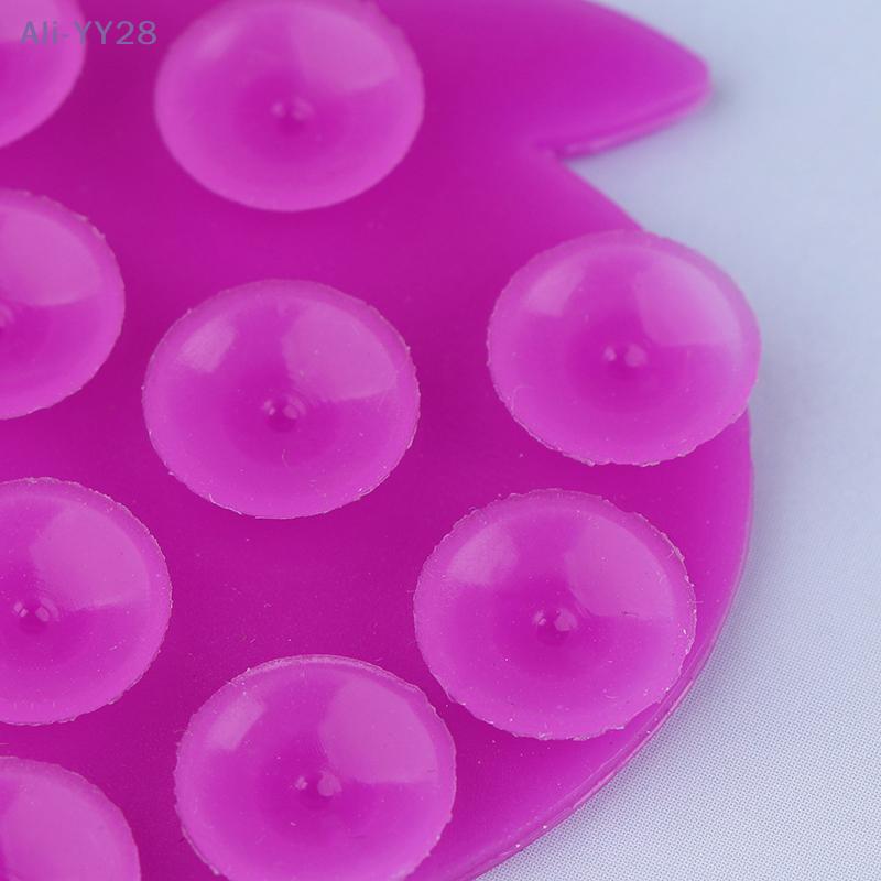 {YY28} Cute Fruit Butterfly Shaped Silicone Pad For Mobile Phone Fixture Suction Cup Backed Adhesive Fixed Sucker Pad