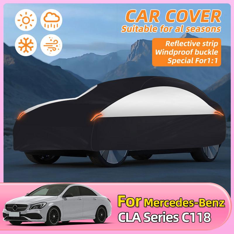 BAQH9 Waterproof Car Cover Outdoor Cars Covers Dust Snow Sun UV Auto Full Cover Protection Universal For Mercedes-Benz CLA Series C118