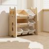 Children's Toy Storage Rack Baby Storage Rack Locker Multi-Layer Home Finishing Shelf Floor Standing Owl Storage Rack Cartoon