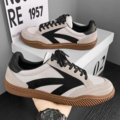 Chaussures rétro décontractées pour hommes, chaussures de sport basses, chaussures de tennis à lacets pour l'extérieur, baskets de créateur, chaussures d'entraînement allemandes, chaussures de baseball