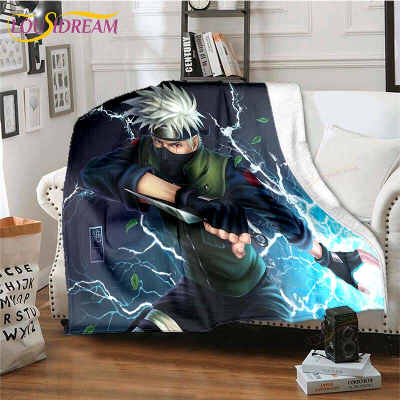 

Флисовое одеяло с 3D принтом Наруто для кроватей, походов, пикника, толстое одеяло, модное флисовое покрывало, одеяло 150x180cm