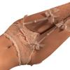 Jarretelles Ceinture Nœud en Dentelle Noir/Rouge/Rose/Blanc Lingerie Sexy Transparente Ceinture Bretelles Réglable Pour Bas Cuisse