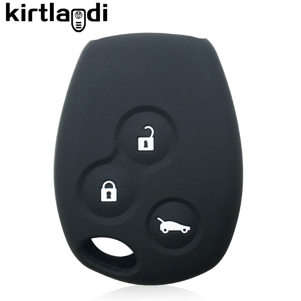 silicone key cover holder key case for Renault Clio 3 Logan 2 Dacia Duster sandero stepway Lada Largus for Nissan Almera terrano