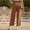 Women Summer Commuting Loose Fitting Solid Color Pants Temperament Style
