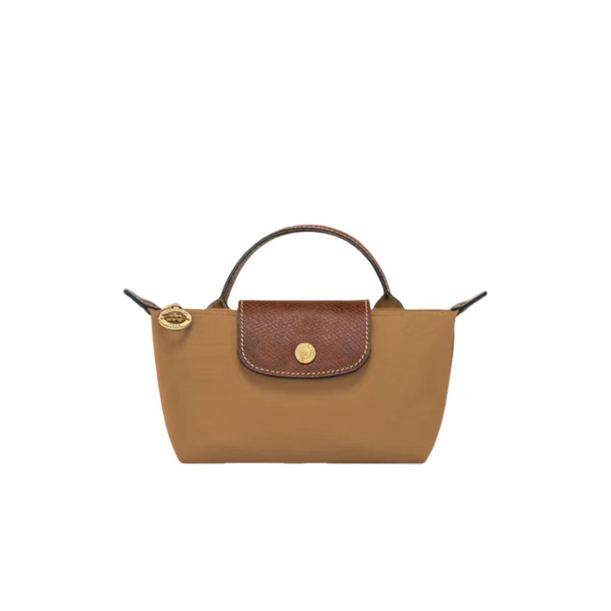 Toepasbaar op Longxiang minitas schouderband leer transformatie crossbody dumplingtas klein gratis ponsgat gesp hangtasband No Punching brown