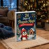 Acrylic Christmas Box Guinea Pig Advent Calendar, 24Pcs 2D Ornament Set with Penguin Toys Outfits, Tree Hanging Decor, Gift for Pet Lovers Kids