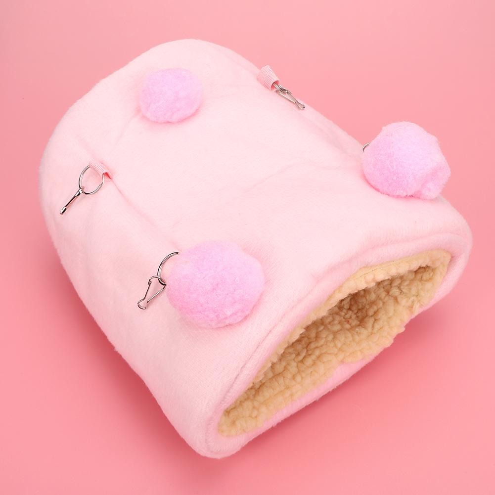 Flauschdickes Mini-Haustier Hamster Warme Hängematte Hängendes Schlafnest Haus Schaukelbett für Eichhörnchen Igel