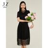 JZ Jiuzi Shopping Mall Same Elegant Light Mature Lace Waist Long Dress Women's Summer New Style